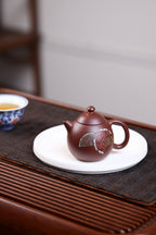 《龙蛋》 国家级工艺美术师 鲍玉华 装饰：李玮（江苏省陶瓷艺术大师，正高）原矿家藏紫泥，150cc，内推球孔出水