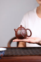 《龙蛋》 国家级工艺美术师 鲍玉华 装饰：李玮（江苏省陶瓷艺术大师，正高）原矿家藏紫泥，150cc，内推球孔出水