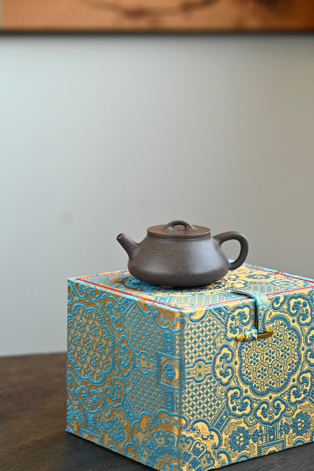 锦瓢·全手工/董晓勇门下金海晶作品 /容量160cc/大水潭紫泥