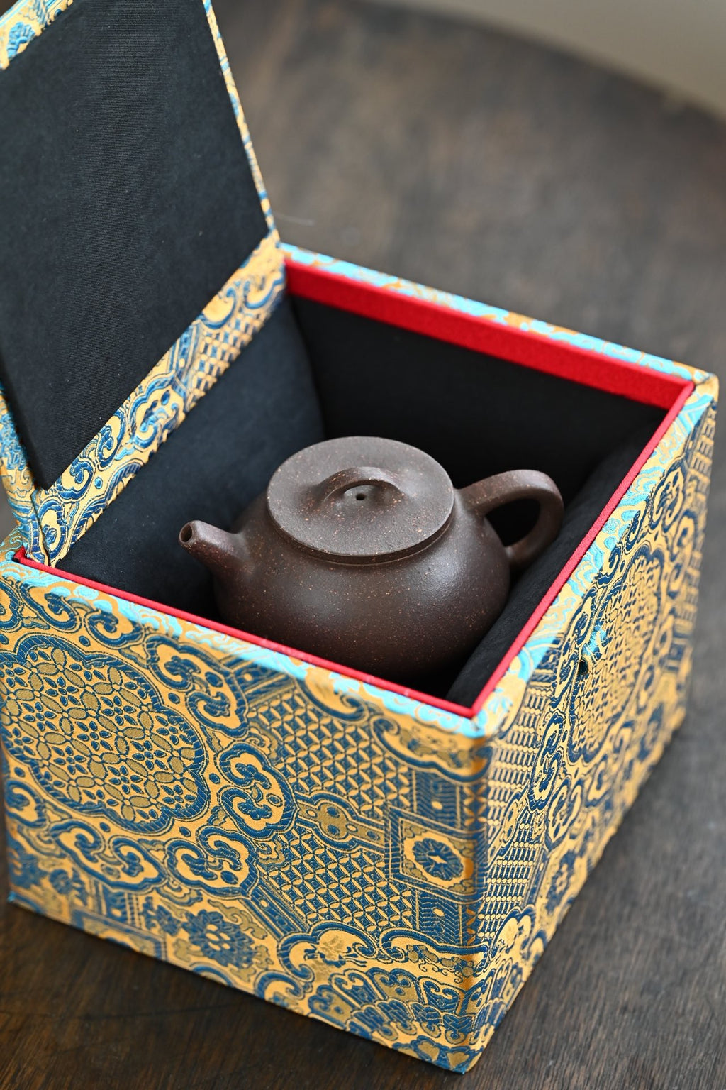 锦瓢·全手工/董晓勇门下金海晶作品 /容量160cc/大水潭紫泥