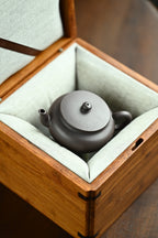 文池莲子·全手工 /董晓勇门下金海晶作品 /容量130cc/原矿老青灰 摹清乾隆御用文池莲子壶