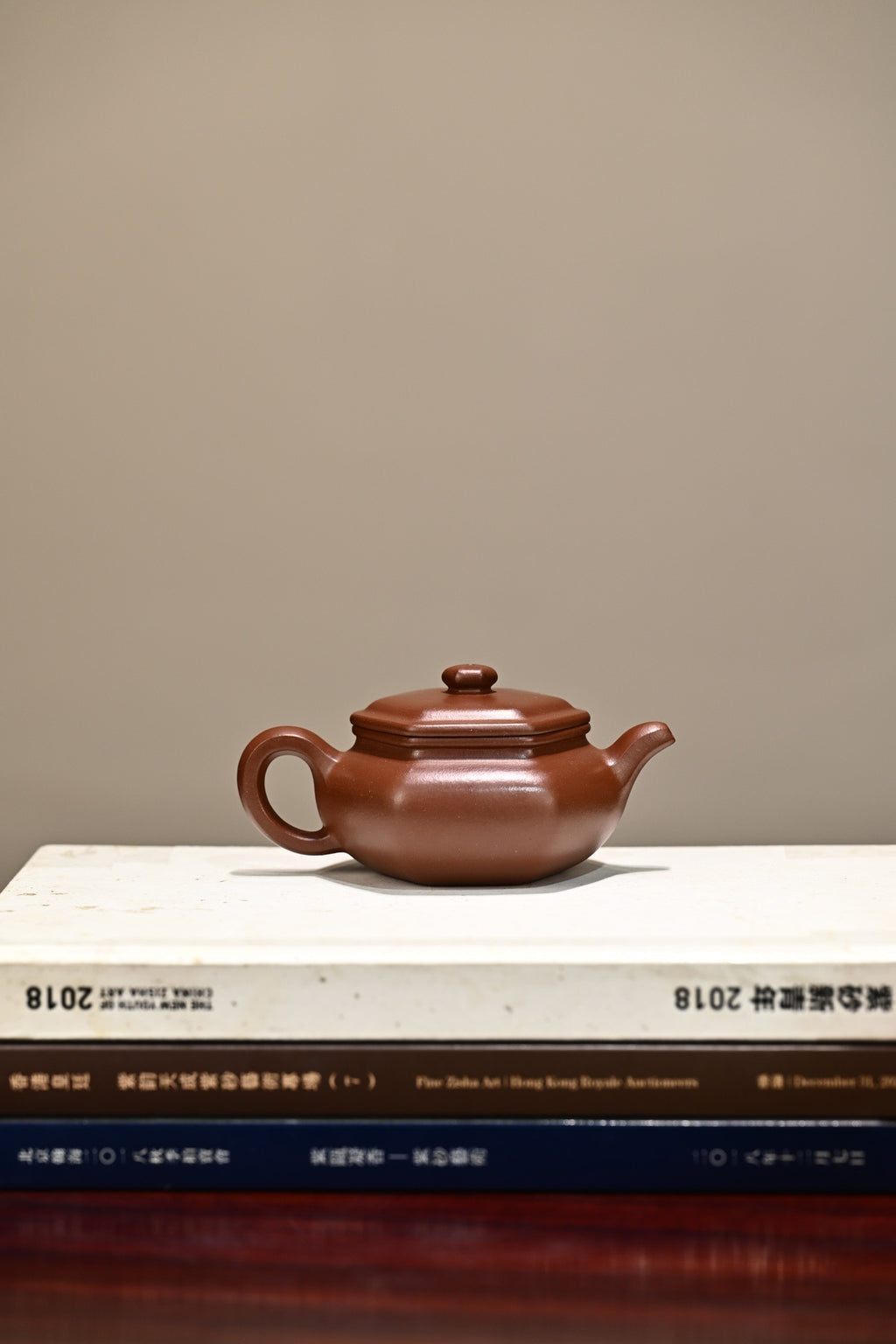 六方扁腹·全手工/容量180cc /原矿紫泥（羊角山矿区）
