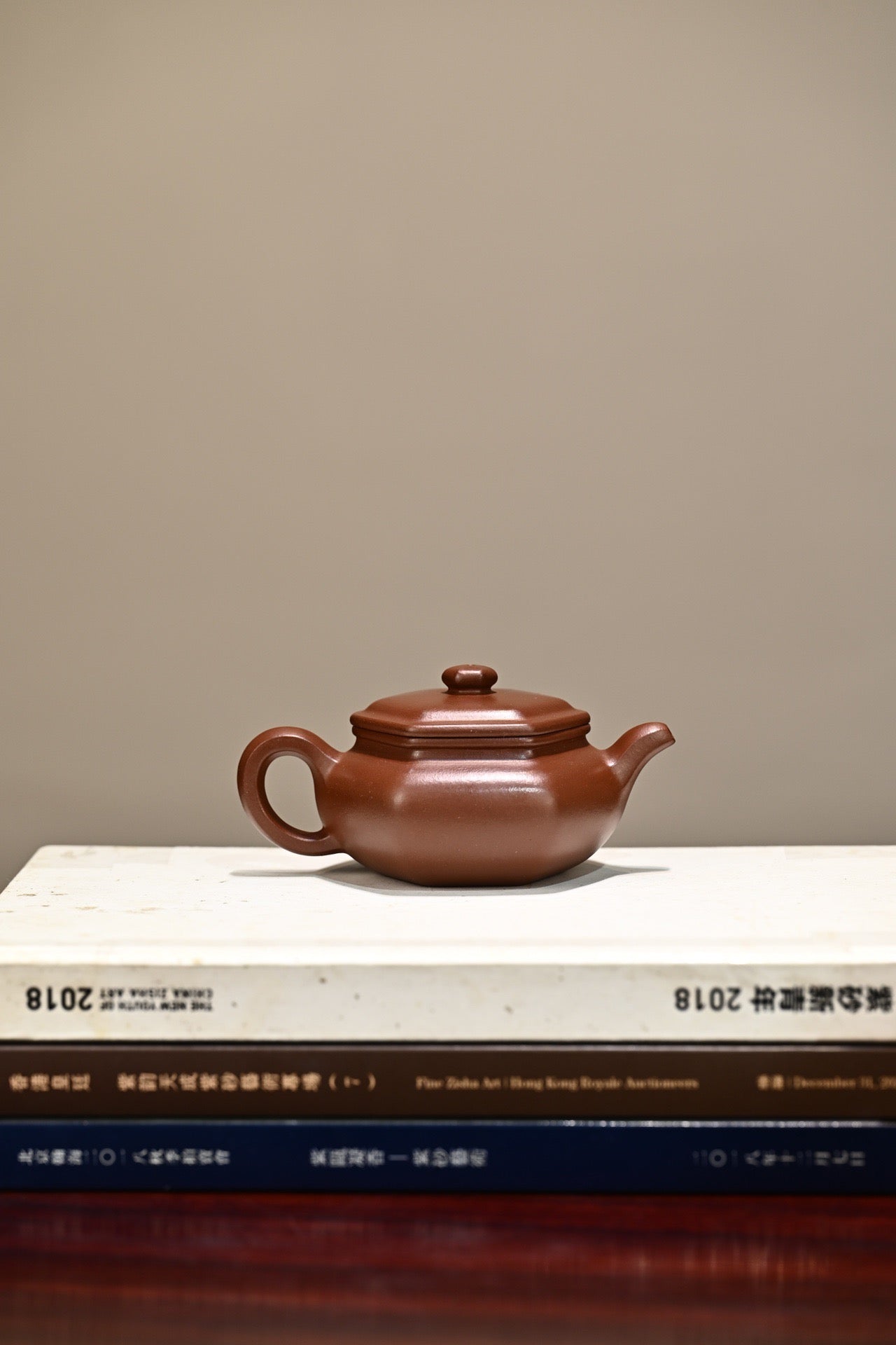 六方扁腹·全手工/容量180cc /原矿紫泥（羊角山矿区）
