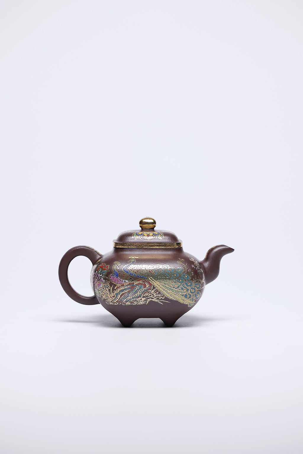 双省名人经典之作【传炉】 泥料：原矿石红 容量：220cc 作者：韩小虎 研究员级高级工艺美术师