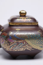 双省名人经典之作【传炉】 泥料：原矿石红 容量：220cc 作者：韩小虎 研究员级高级工艺美术师