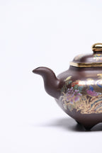双省名人经典之作【传炉】 泥料：原矿石红 容量：220cc 作者：韩小虎 研究员级高级工艺美术师