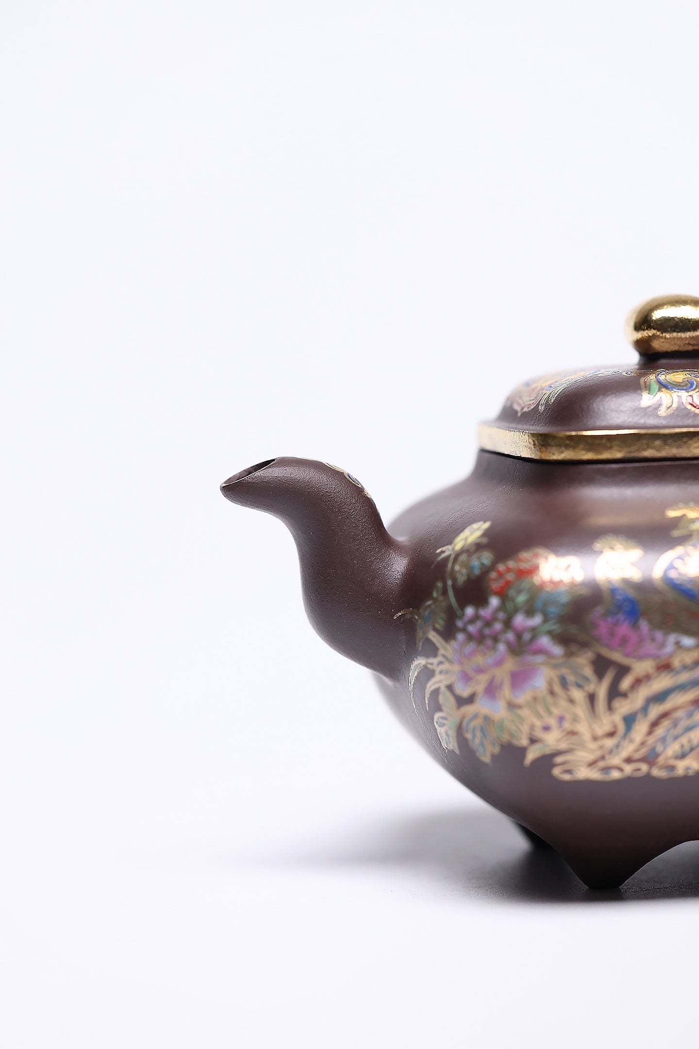 双省名人经典之作【传炉】 泥料：原矿石红 容量：220cc 作者：韩小虎 研究员级高级工艺美术师