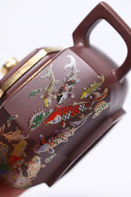 双省名人经典之作【六方雪华】 泥料：原矿紫泥 容量：320cc 作者：韩小虎 研究员级高级工艺美术师