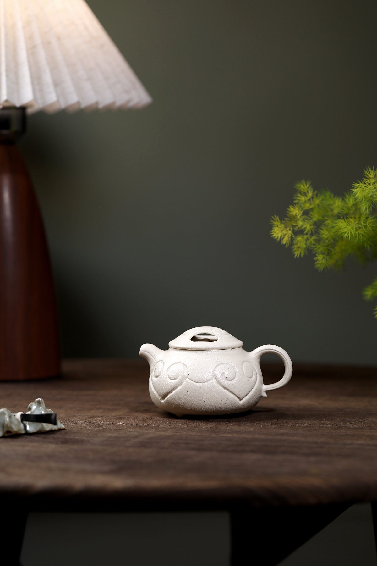 白段泥料牛盖140cc - 蒋鹏手工茶壶