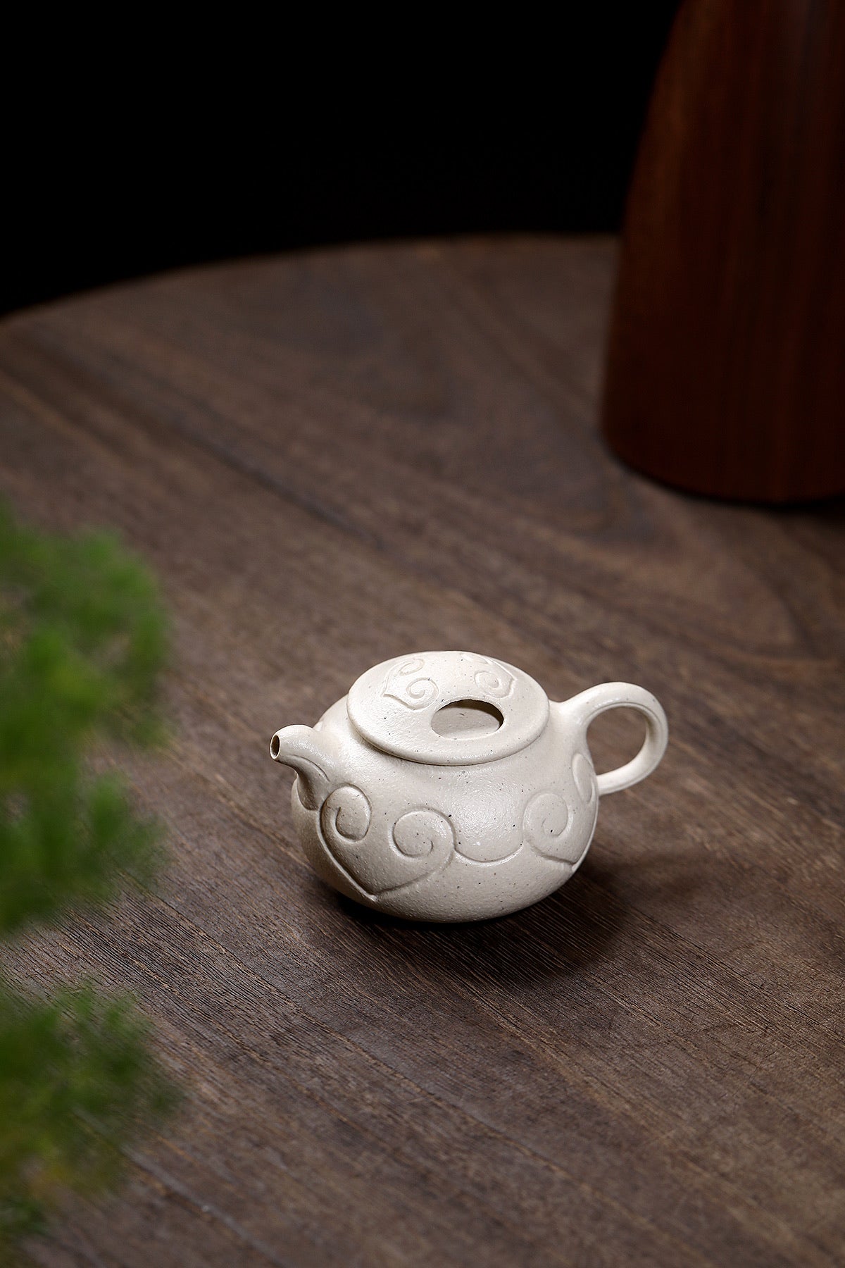 白段泥料牛盖140cc - 蒋鹏手工茶壶