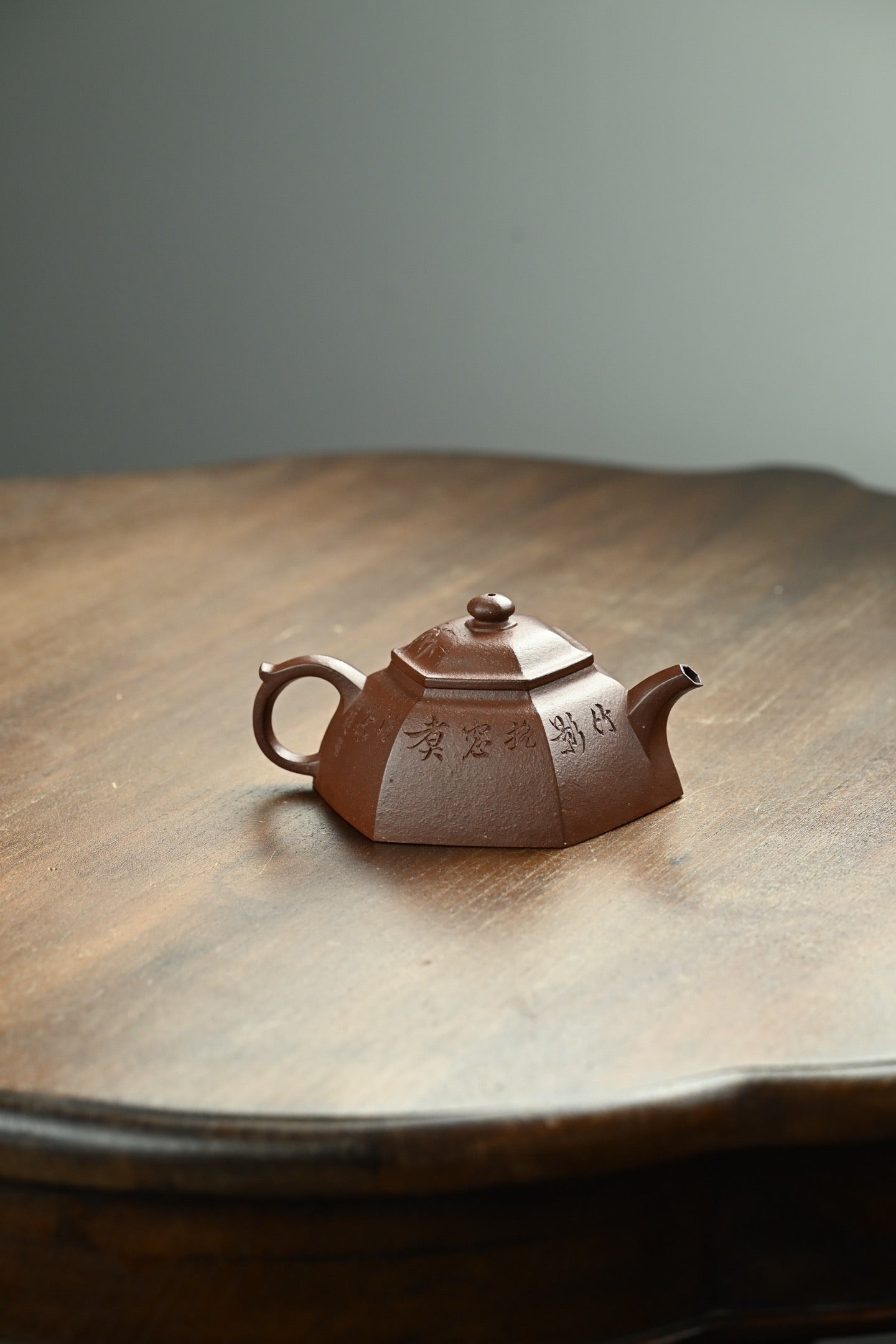 手工紫泥茶壶 - 宝铎全手工陶艺作品