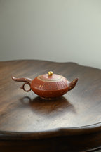 全手工红遍茶壶 - 施昌作品的艺术之美