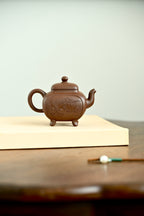 全手工紫泥茶壶 | 鼎盛四方 高工施昌作品