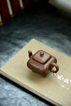 全手工紫泥茶壶 | 鼎盛四方 高工施昌作品