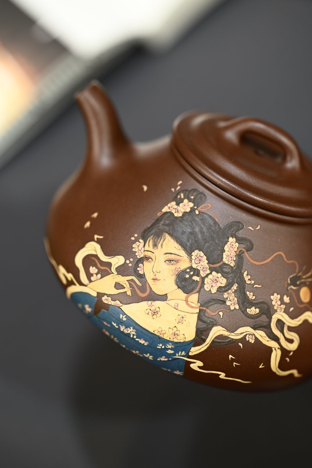 全手工紫泥茶壶 - 优雅手工茶具