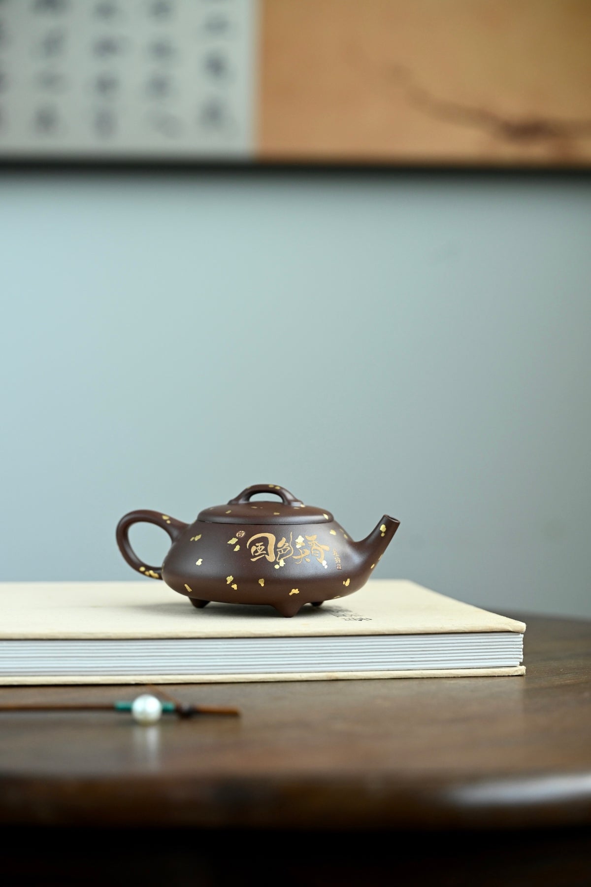手工紫泥茶壶 - 全手工泥绘名家作品