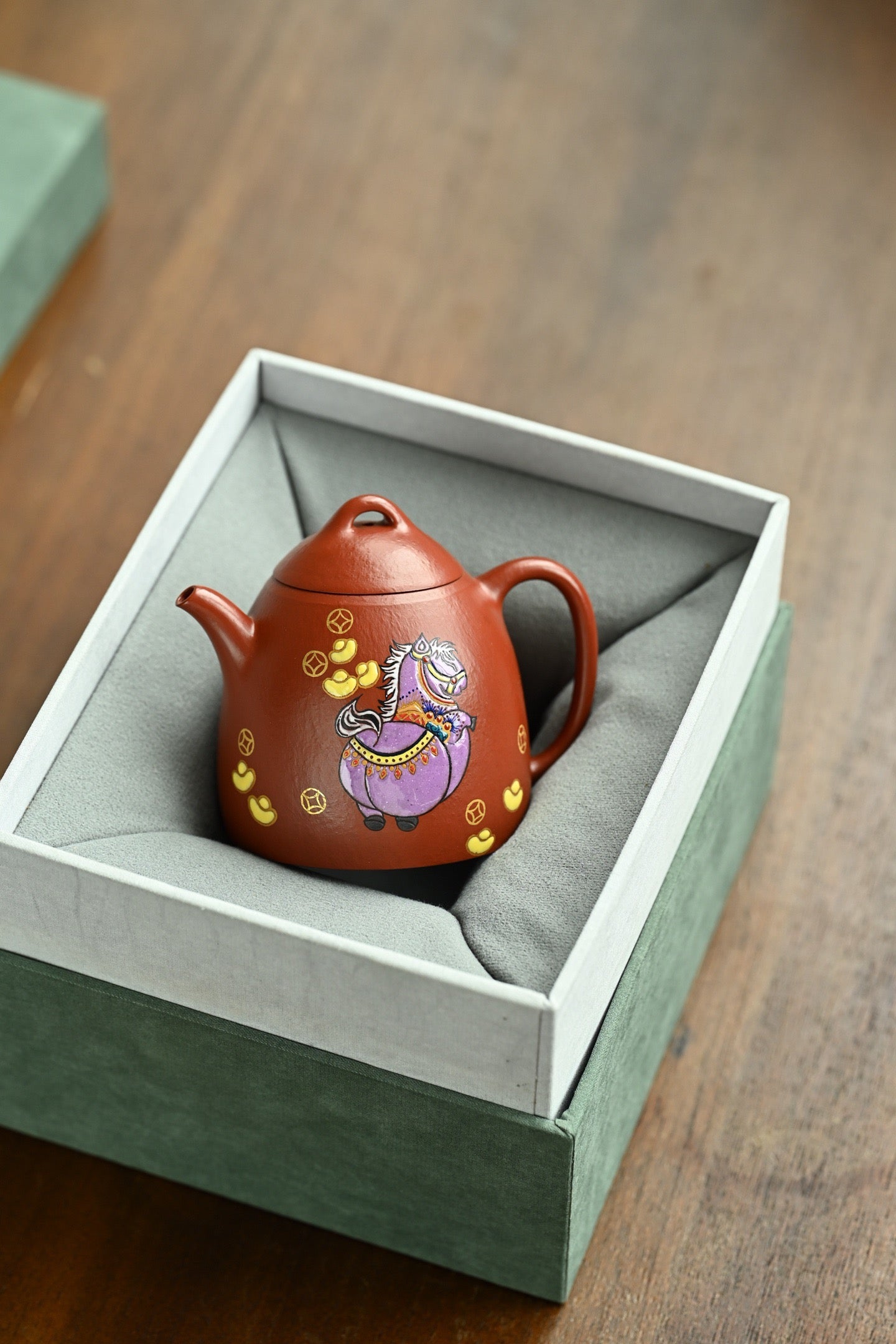 全手工朱泥茶壶150cc - 精致的手工茶具