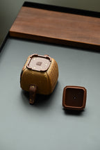 自在四方套组·万山红遍·全手工 /六届全手工大赛一等奖高工施昌作品 /容量410cc/原矿底槽清描金