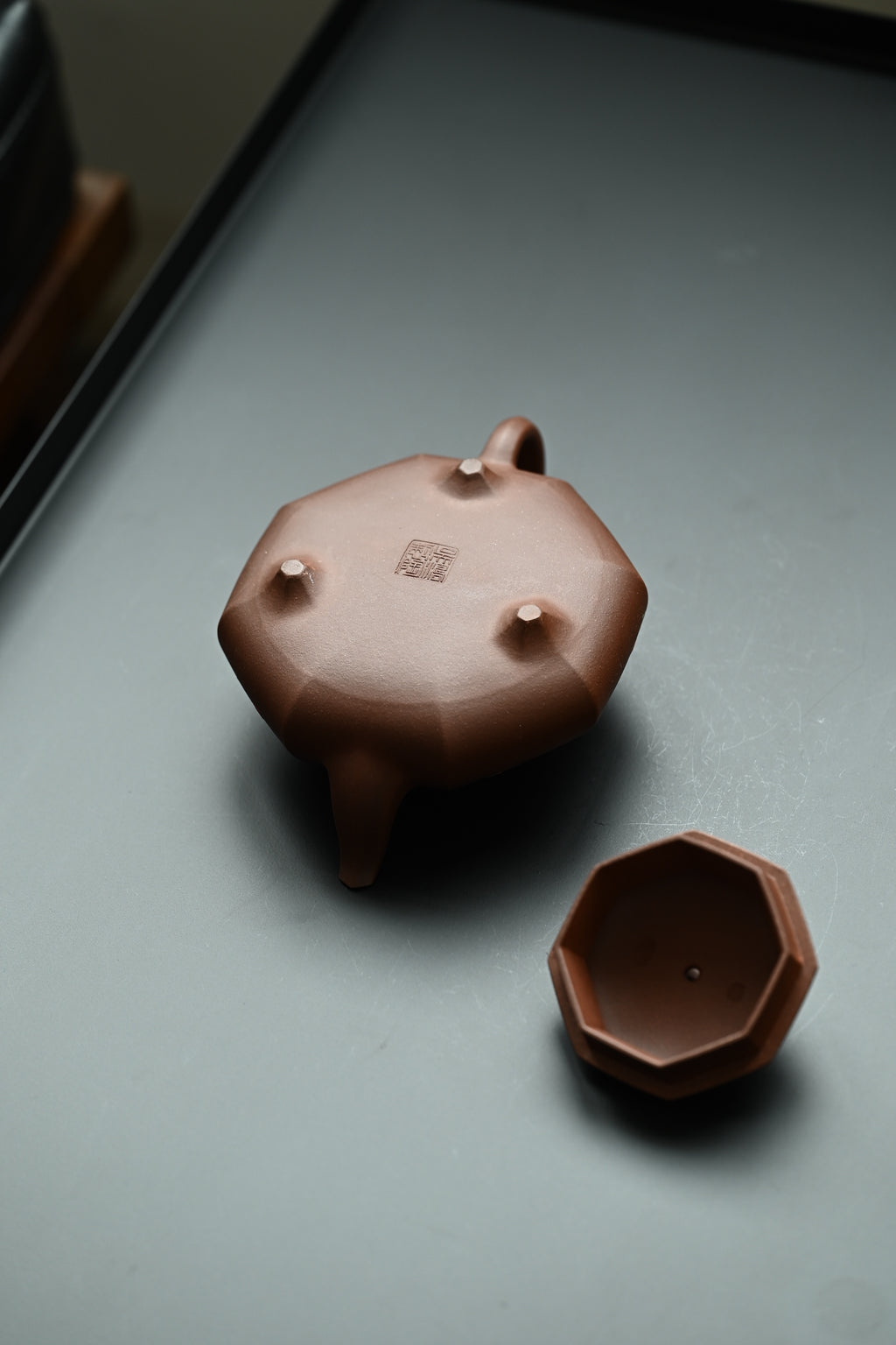 汉棠石瓢·全手工/多届全手工大赛二等奖大拍陶手吴涛作品 /全手工大赛一等奖茗薇泥绘/容量360cc/原矿底槽清