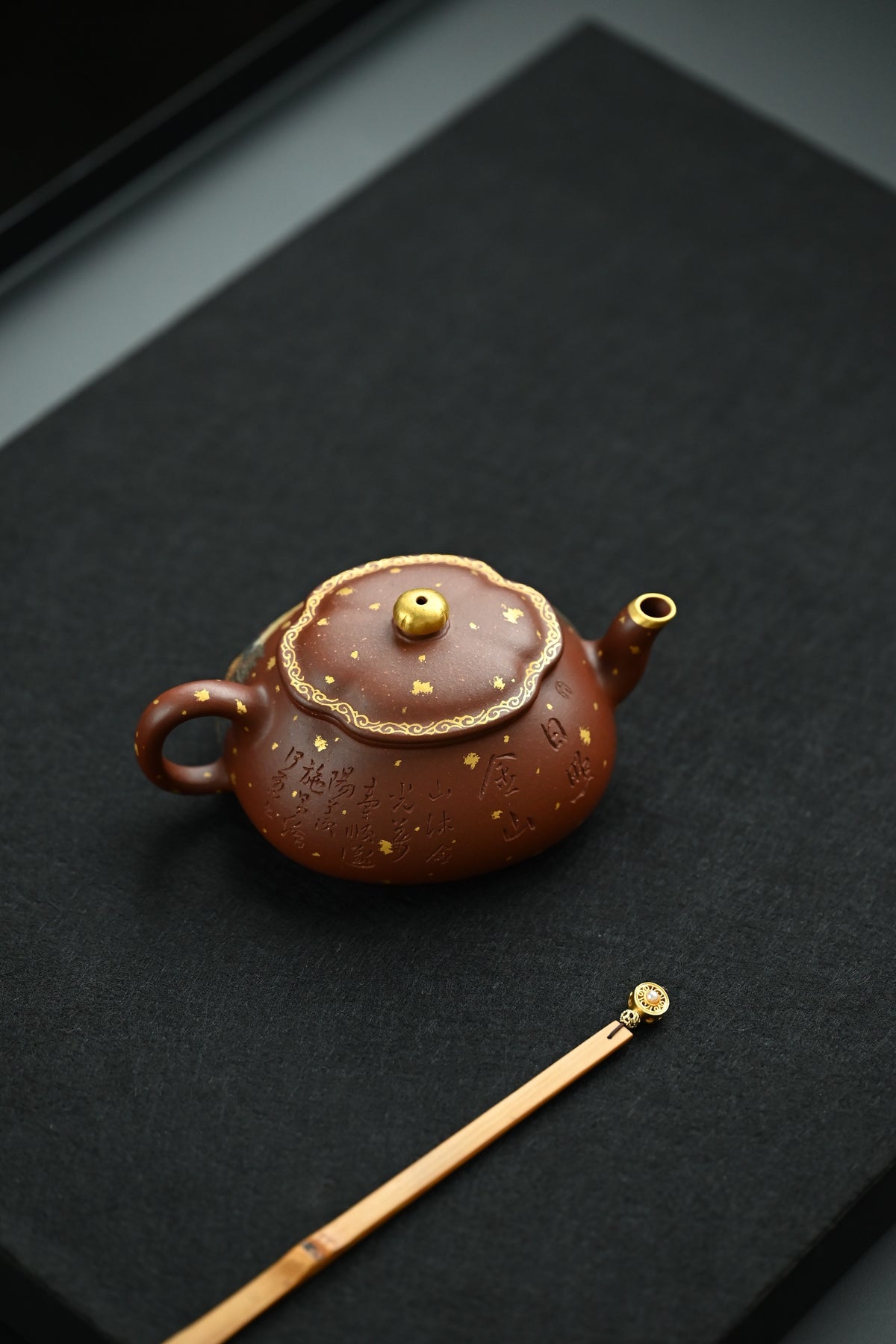 海棠·日照金山·全手工 /六届全手工大赛一等奖高工施昌作品 /容量150cc/原矿底槽清