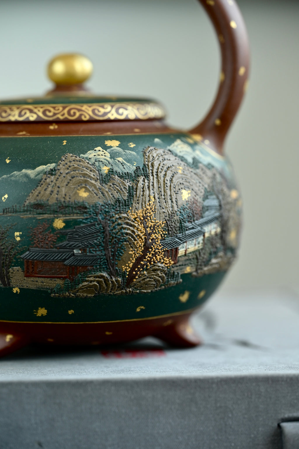 福和提梁· 全手工大赛一等奖获奖作品 /六届全手工大赛一等奖高工施昌作品 /容量500cc/原矿底槽清