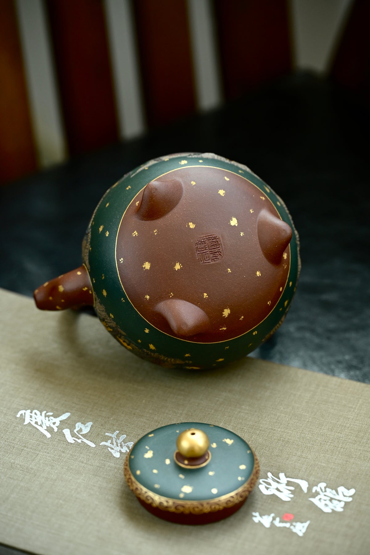 福和提梁· 全手工大赛一等奖获奖作品 /六届全手工大赛一等奖高工施昌作品 /容量500cc/原矿底槽清