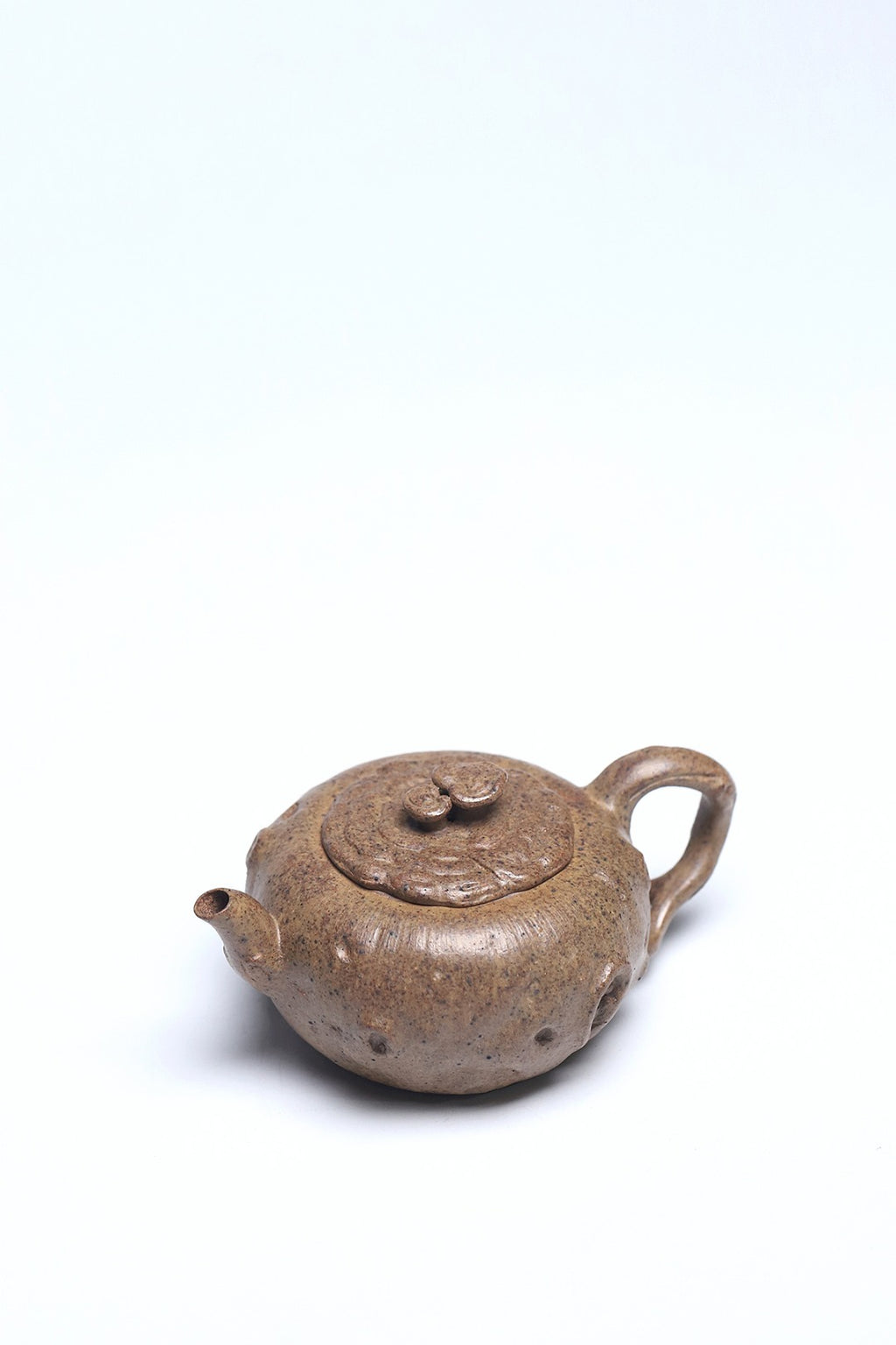 国大、省大重器推荐！！ 《灵芝供春》 作者简介：李玮 中国陶瓷设计艺术大师 江苏省陶瓷艺术大师海庚老段泥龙窑柴烧，190cc，内推球孔出水