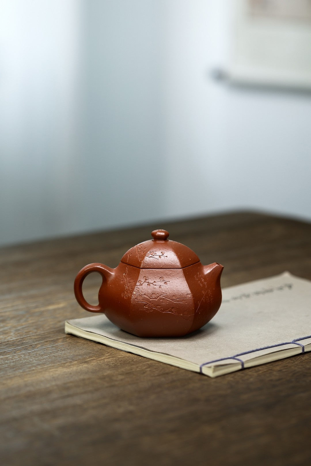 全手工【六方·文旦】 原矿极品朱泥（满砂）·200cc·7孔  摹古经典👍，原矿极品粗砂料，全手工成型制作