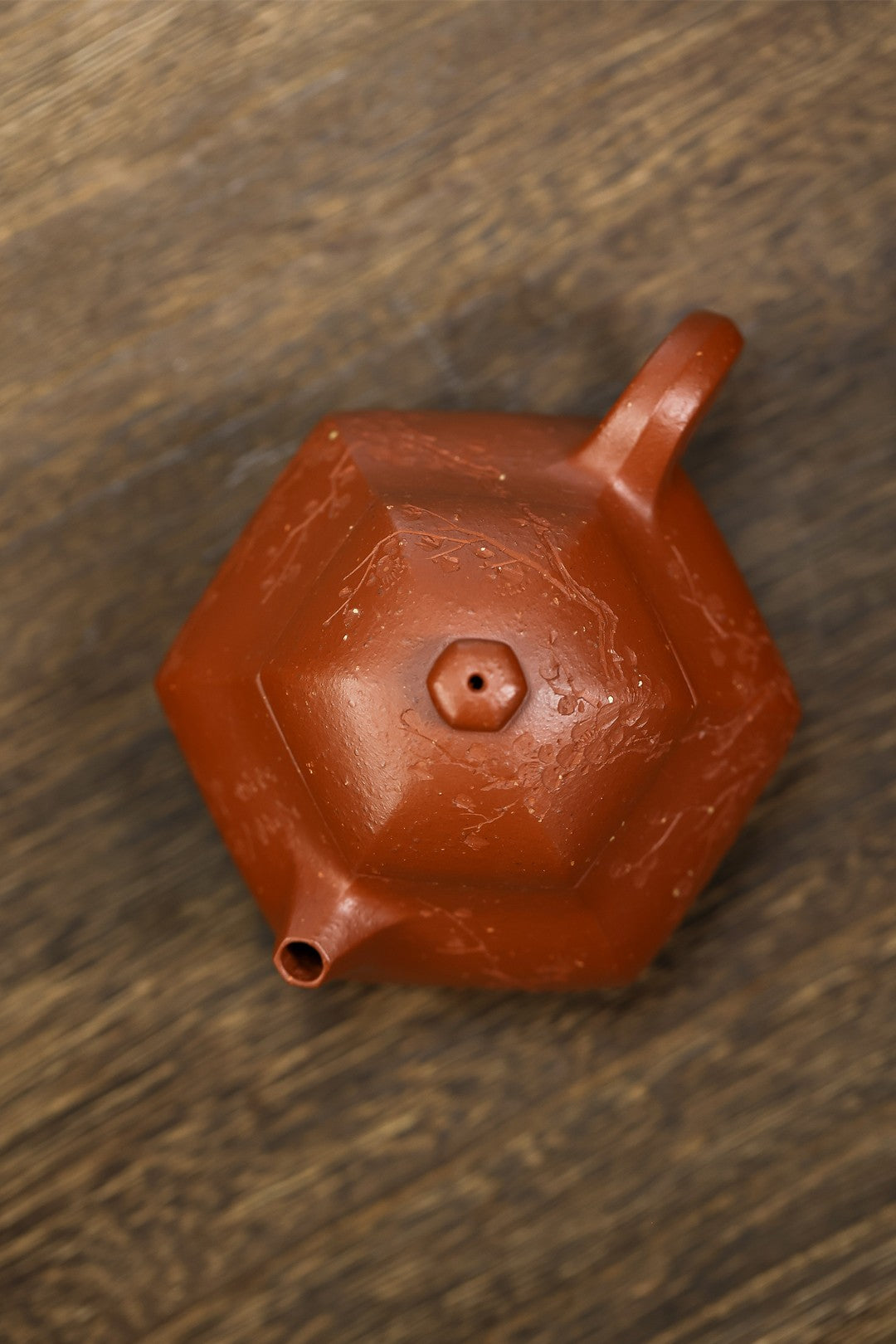 全手工【六方·文旦】 原矿极品朱泥（满砂）·200cc·7孔  摹古经典👍，原矿极品粗砂料，全手工成型制作