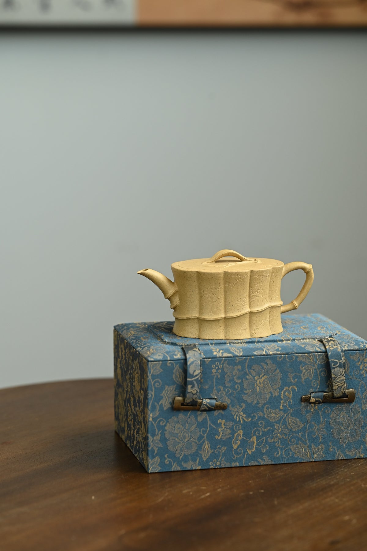 知足常乐·全手工/省大师陈富强高徒徐秋璐作品  /容量130cc/原矿黄金段