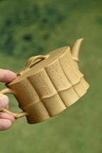 知足常乐·全手工/省大师陈富强高徒徐秋璐作品  /容量130cc/原矿黄金段