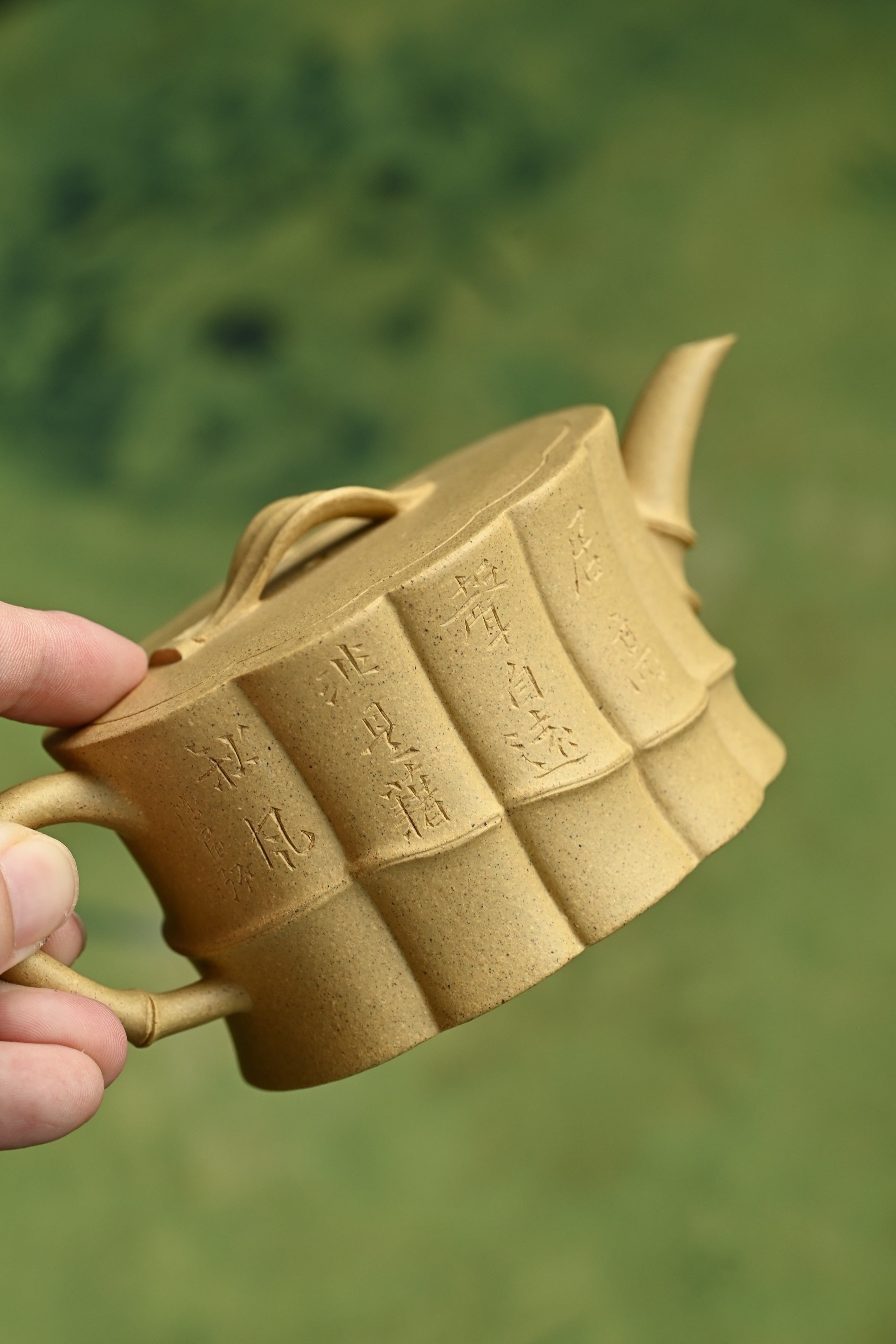知足常乐·全手工/省大师陈富强高徒徐秋璐作品  /容量130cc/原矿黄金段