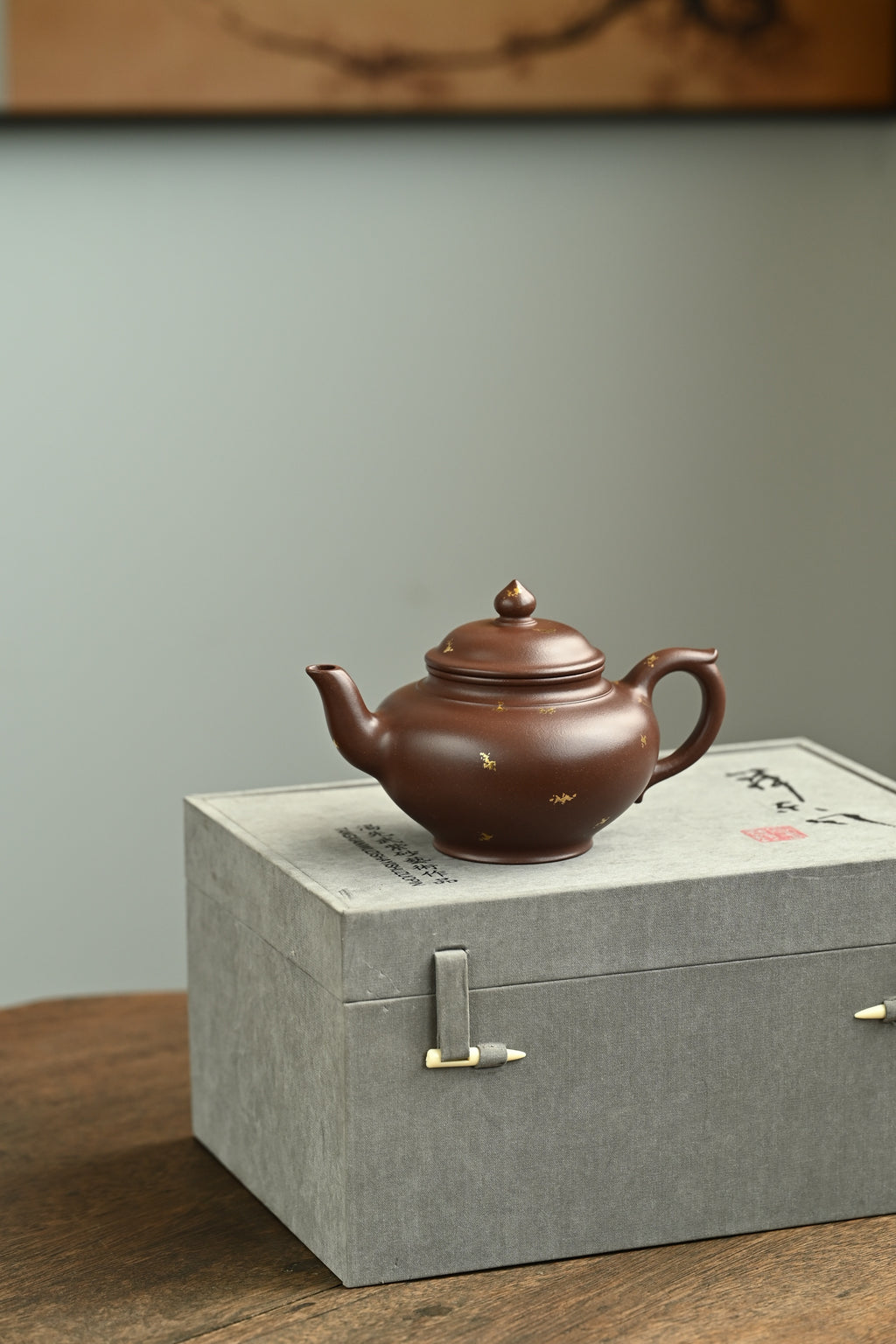 笑樱·原创作品 /龙德堂范泽锋父亲范杏清作品  /容量330cc/龙德堂底槽清炝金