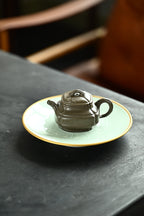 小竹鼓·全手工 /大拍陶手雷罡作品（师承范伟群）/容量130cc/蟹壳青