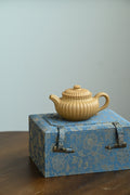 筋纹仿古· 全手工/大拍陶手雷罡作品（师承范伟群）容量130cc/家藏黄金段