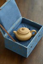 筋纹仿古· 全手工/大拍陶手雷罡作品（师承范伟群）容量130cc/家藏黄金段
