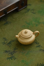 筋纹仿古· 全手工/大拍陶手雷罡作品（师承范伟群）容量130cc/家藏黄金段