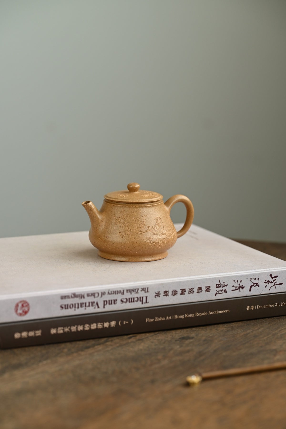 隐瓢·全手工/容量140cc/家藏黄金段 造型简练俊秀，上敛下丰，大口阔腹，刚中有柔，线面少了一分锐利