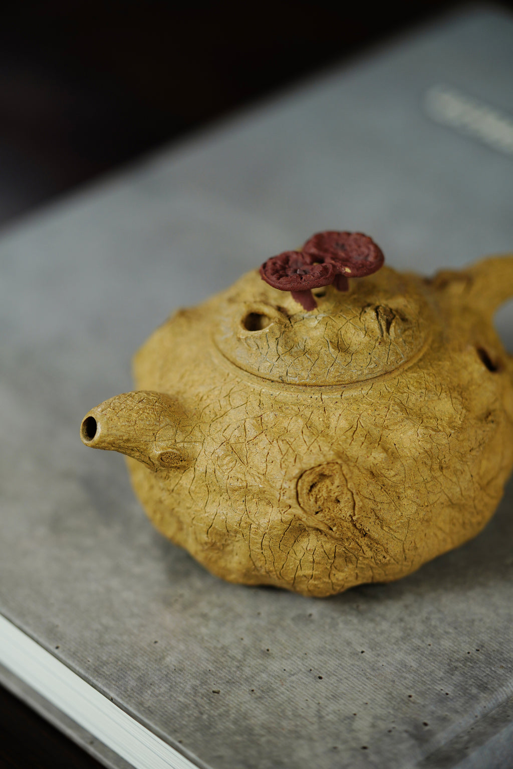 薄胎供春巅峰｜马云龙全手工制《灵芝供春》馆藏级潜力孤品｜收藏传世·趣味重器👍113克 &nbsp; ——原矿优质老段泥·220cc