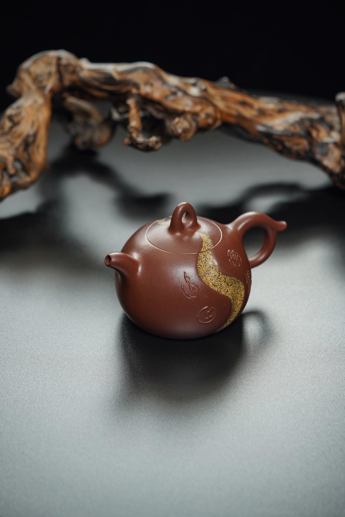 紫砂彩陶融合·一代宗师邱玉林｜殿堂臻品《人生路套组》高端礼赠｜传世收藏｜潜力天花板重器👍料：原矿底槽清老料｜容量：420cc｜工艺：独家茶叶沫宝石釉