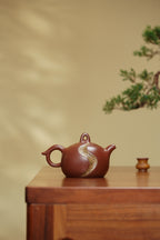 紫砂彩陶融合·一代宗师邱玉林｜殿堂臻品《人生路套组》高端礼赠｜传世收藏｜潜力天花板重器👍料：原矿底槽清老料｜容量：420cc｜工艺：独家茶叶沫宝石釉