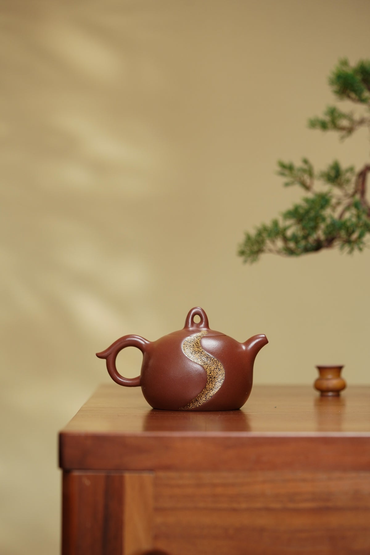 紫砂彩陶融合·一代宗师邱玉林｜殿堂臻品《人生路套组》高端礼赠｜传世收藏｜潜力天花板重器👍料：原矿底槽清老料｜容量：420cc｜工艺：独家茶叶沫宝石釉