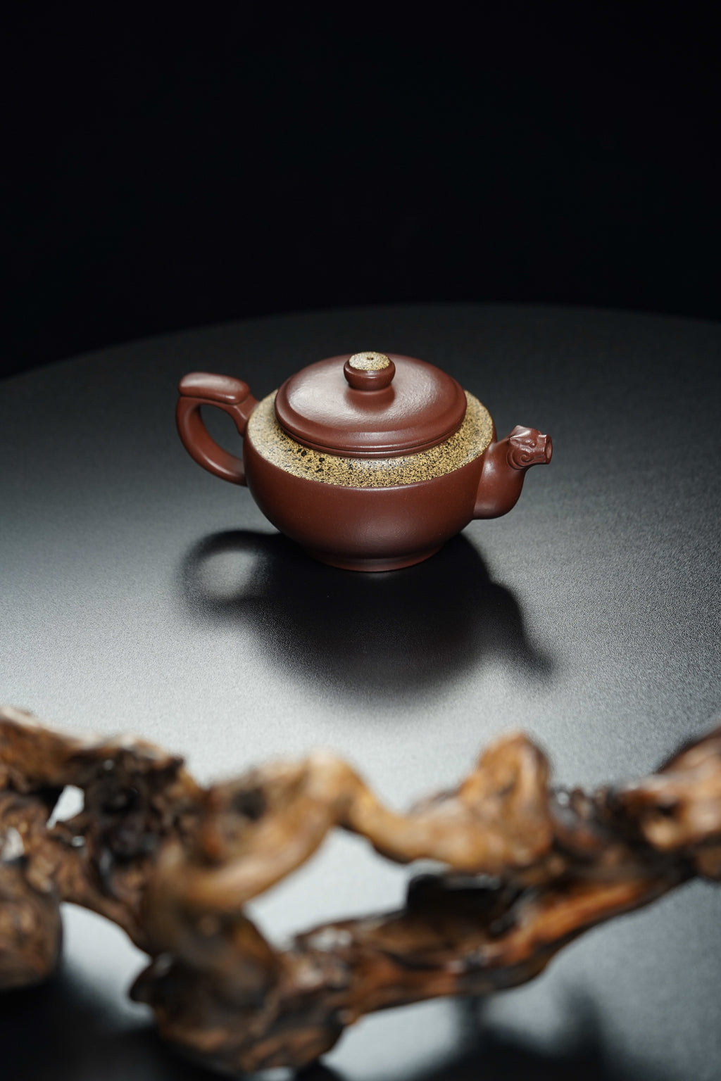 紫砂彩陶融合·一代宗师邱玉林大拍73万｜殿堂臻品《王者之风套组》——原矿优质底槽清·320cc ——紫砂界独一份茶叶沫宝石釉 ——中国陶瓷艺术大师·邱玉林·亲制