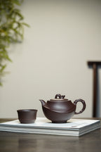 四国大师葛军·紫砂重器《竹姿套组》鼎级荣衔👍高端礼赠首选! ——原矿优质老紫泥·380cc