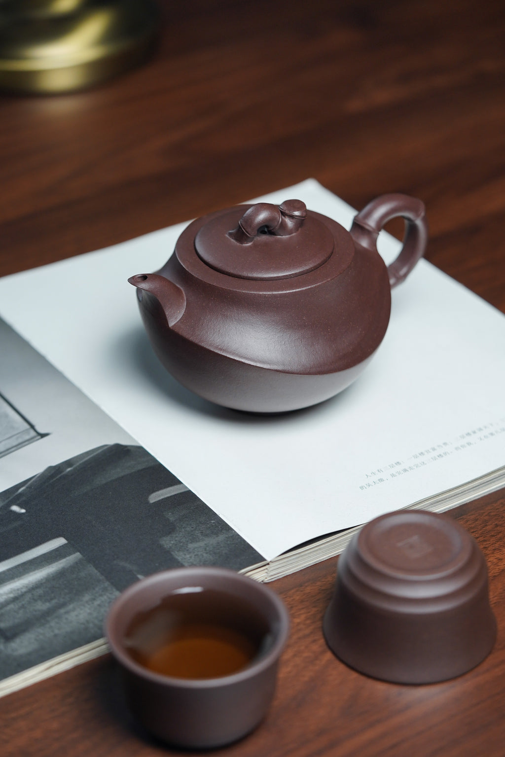 四国大师葛军·紫砂重器《竹姿套组》鼎级荣衔👍高端礼赠首选! ——原矿优质老紫泥·380cc