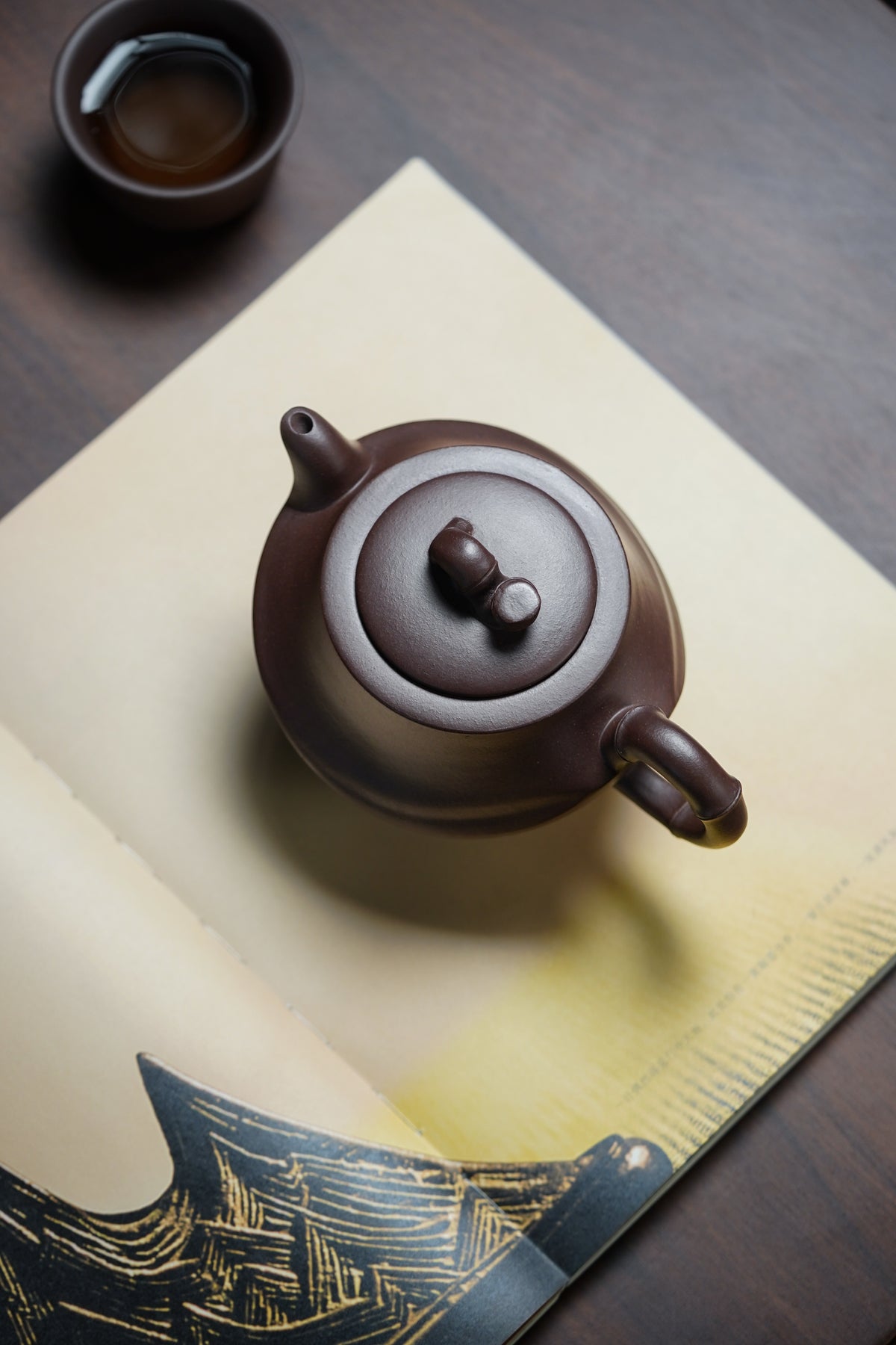 四国大师葛军·紫砂重器《竹姿套组》鼎级荣衔👍高端礼赠首选! ——原矿优质老紫泥·380cc
