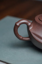 四国大师葛军·紫砂重器《竹姿套组》鼎级荣衔👍高端礼赠首选! ——原矿优质老紫泥·380cc