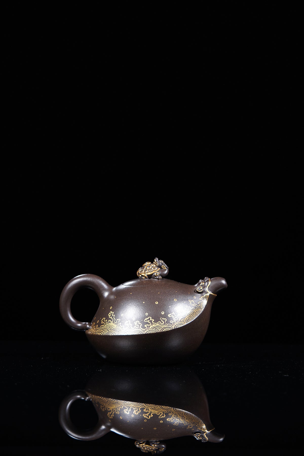 国大师王潇笠 金奖稀世臻品《四大灵兽·玄武》礼藏顶配 传世潜力重器！  ——原矿优质黑墩头·360cc ——中国工艺美术大师 王潇笠·亲制
