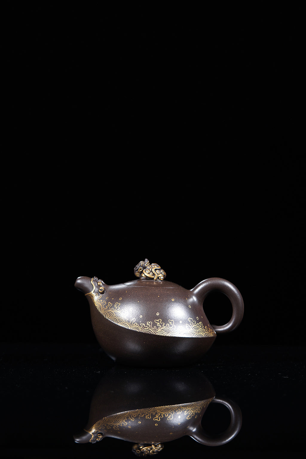 国大师王潇笠 金奖稀世臻品《四大灵兽·玄武》礼藏顶配 传世潜力重器！  ——原矿优质黑墩头·360cc ——中国工艺美术大师 王潇笠·亲制