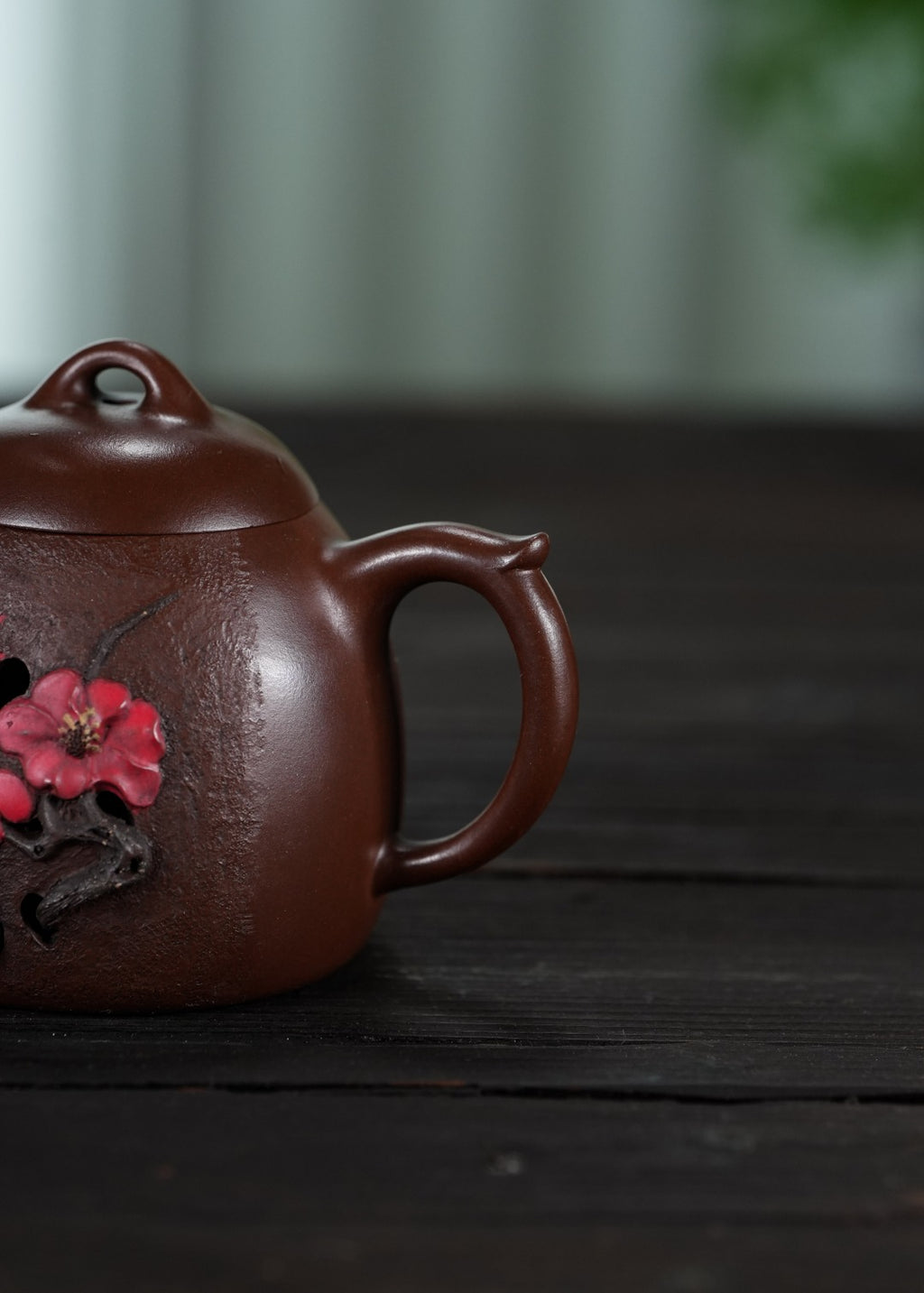 蒋蓉之女 传世花器｜蒋艺华·非遗紫砂巅峰重器《梅花秦权壶》收藏传世·高端礼赠艺术珍品！  ——原矿优质老紫泥·230cc ——中国传统陶瓷艺术大师·蒋艺华 制